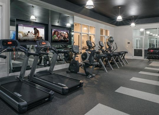 Adrenaline Cardio and Strength Studio at Abberly at Southpoint Apartment Homes by HHHunt, Virginia