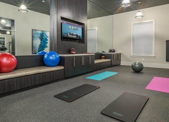 Modern Fitness Center at Abberly at Southpoint Apartment Homes, Fredericksburg, VA, 22407