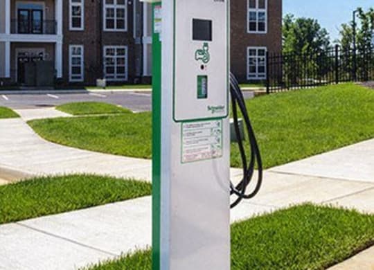 Car Charging Stations at Abberly at Southpoint Apartment Homes by HHHunt, Fredericksburg