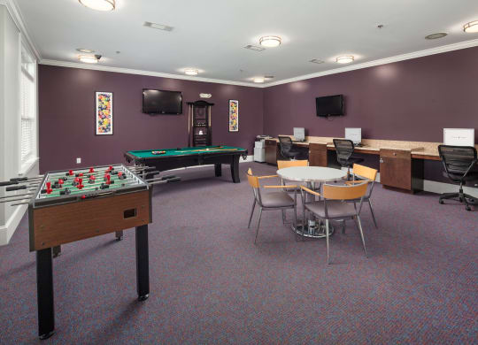 Foosball Table With PC's at Abberly Village Apartment Homes by HHHunt, West Columbia, SC