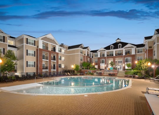 Crystal Clear Swimming Pool at Abberly Village Apartment Homes by HHHunt, South Carolina, 29169