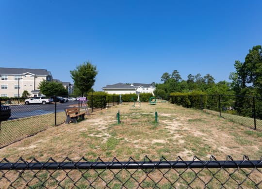 Ample And Open Dog Park With Agility Equipment at Abberly Village Apartment Homes, West Columbia, SC
