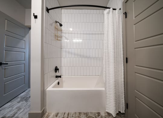 the master bathroom | nathan homes at Abberly Foundry Apartment Homes, Nashville, TN