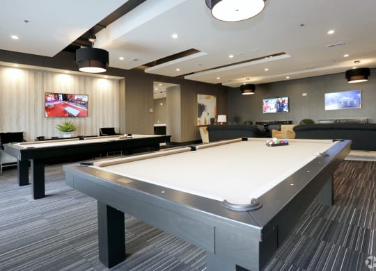 Billiards Table at Abberly Onyx Apartment Homes, Georgia