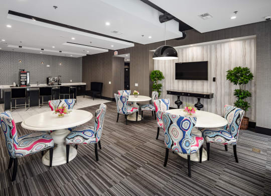 Dining Hall at Abberly Onyx Apartment Homes, Decatur, Georgia