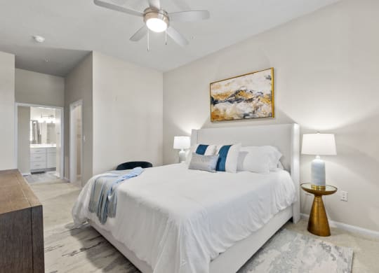 white bedroom at West Ashley Apartment Homes, Charleston, SC