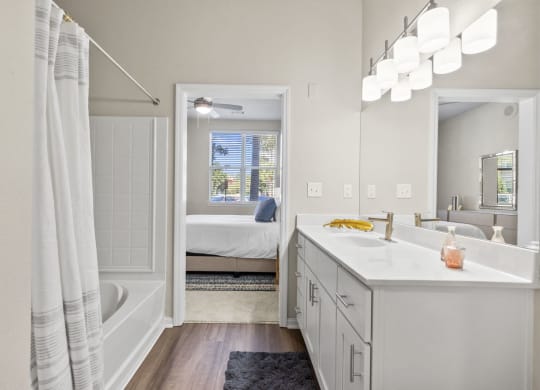 bathroom at West Ashley Apartment Homes, Charleston, SC 29414