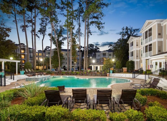 resort style swimming pool at West Ashley Apartment Homes, Charleston, 29414