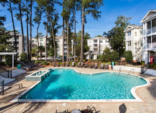swimming pool at West Ashley Apartment Homes, Charleston, South Carolina