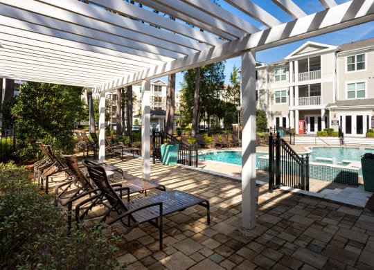 patio with chairs at West Ashley Apartment Homes, Charleston, SC, 29414