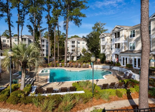 swimming pool at West Ashley Apartment Homes, Charleston, SC