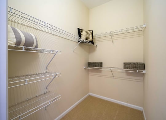 Walk In Closets at Abberly Woods Apartment Homes, Charlotte
