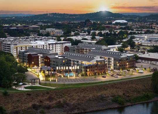 a view of the campus  at Abberly Riverwalk Apartment Homes, Nashville, TN
