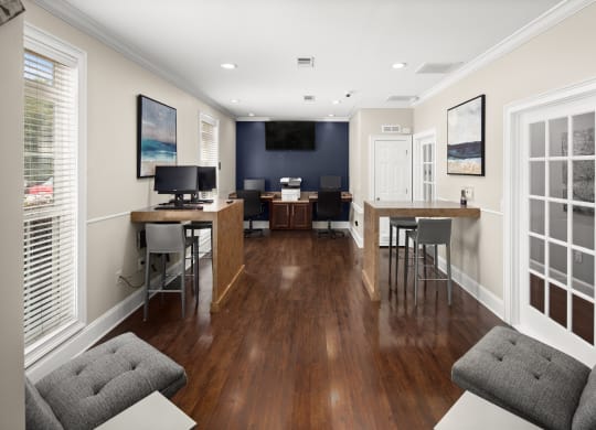Business center at Abberly Grove Apartment Homes, Raleigh, NC