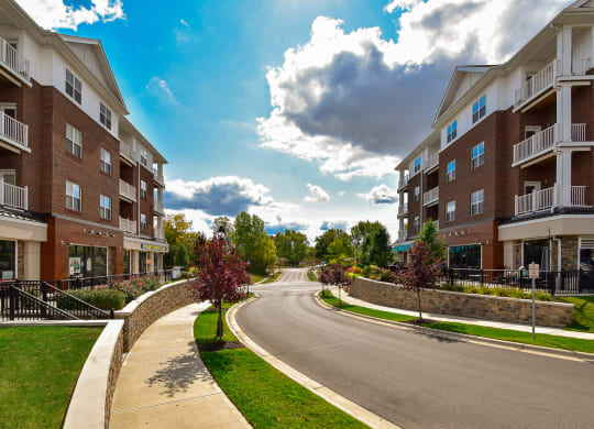 Exterior of Landmark Lofts Apartments in Hilliard Ohio