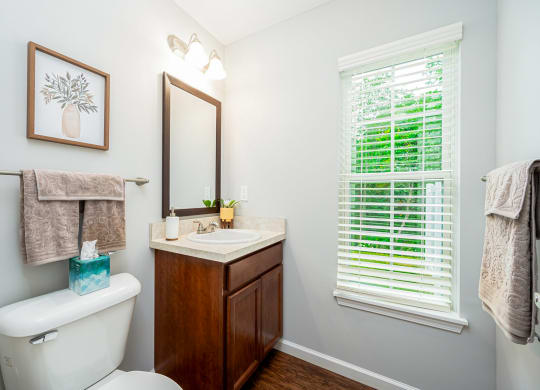 a bathroom with a toilet and a sink and a window