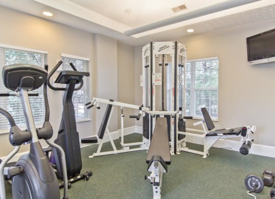 the gym at the preserve apartments ma