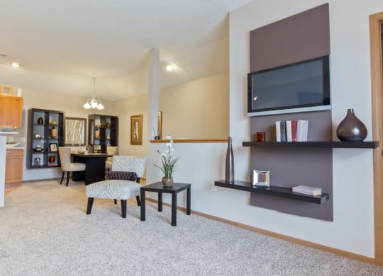 living room at albany commons