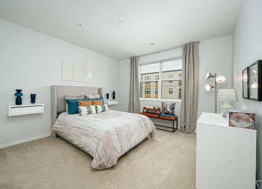 Bedroom at The Pointe at Polaris Apartments