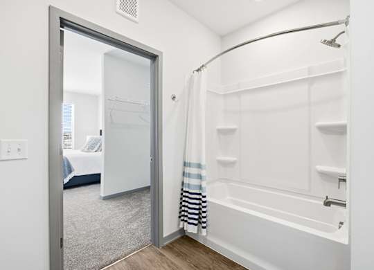 Bathroom at The Retreat at Marysville Apartments in Marysville, OH