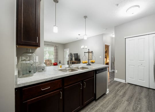 our apartments offer a modern kitchen with stainless steel appliances