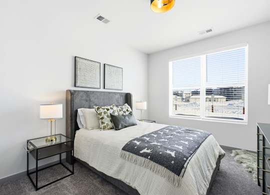 Bedroom at The Retreat at Marysville Apartments in Marysville, OH