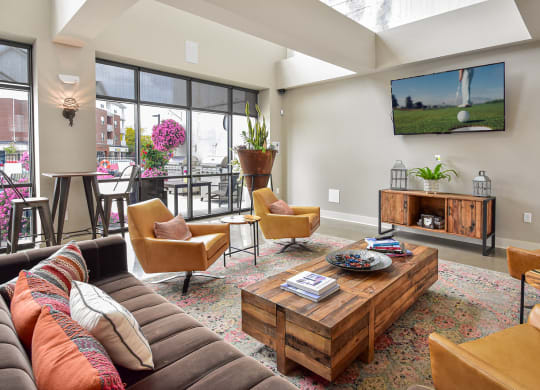 Clubhouse at Landmark Lofts Apartments in Hilliard Ohio