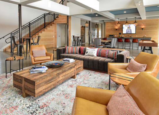 Clubhouse at Landmark Lofts Apartments in Hilliard Ohio