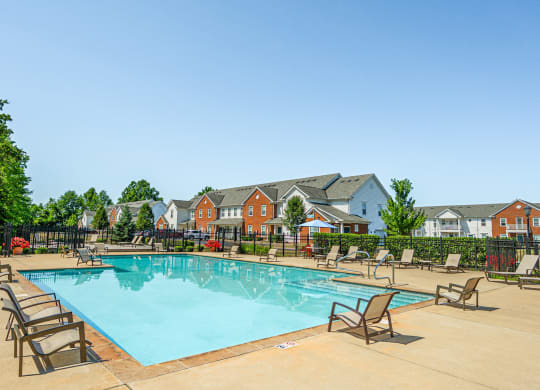 the swimming pool at our apartments