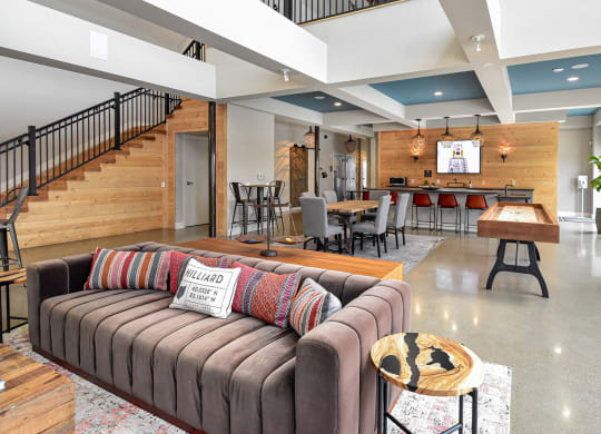 Clubhouse at Landmark Lofts Apartments in Hilliard Ohio
