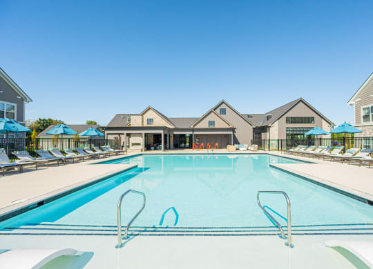the swimming pool at our apartments