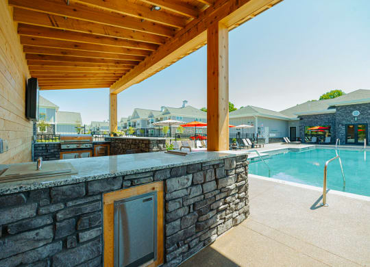 resort style pool and bar at the preserve at greatstone