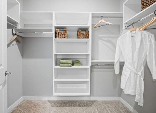walk in closet at the galaxy at polaris