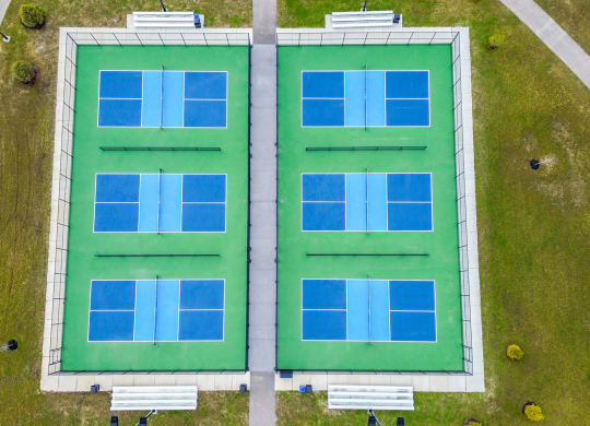 Pickleball Courts at The Strand at Beulah Townhomes