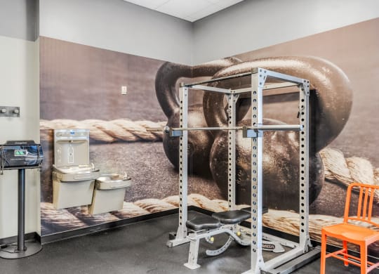 Fitness Center Gym at Highpoint on Columbus Commons Apartments