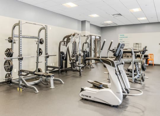 Fitness Center Gym at Highpoint on Columbus Commons Apartments