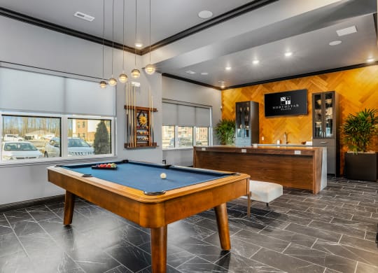 Pool Table at Northstar Flats Apartments in Sunbury, OH