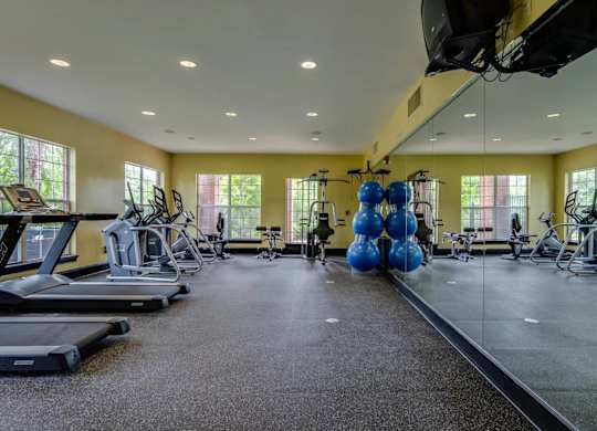 State of the art fitness center at Villiages at Carver in Atlanta, Georgia