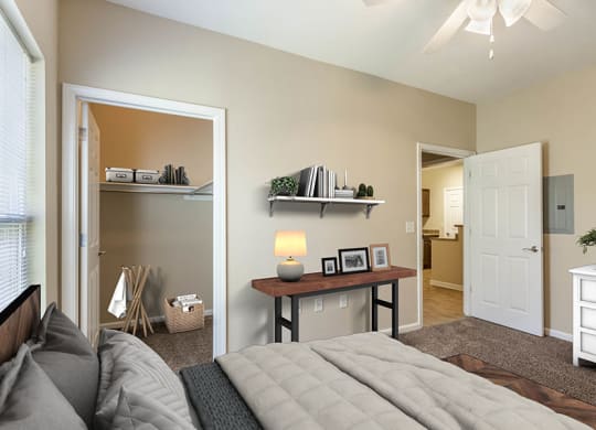 Bedroom with Walk-in Closet at Chenal Pointe at the Divide, Little Rock, AR, 72223