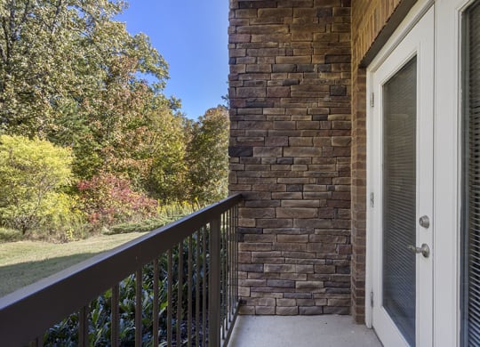 Patio/Balcony Off Living Room at Chenal Pointe at the Divide, Little Rock, AR
