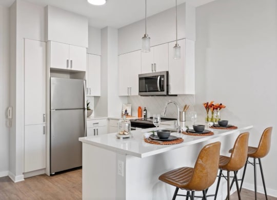 Fitted Kitchen at 23rd Place Apartment, Chicago, 60654