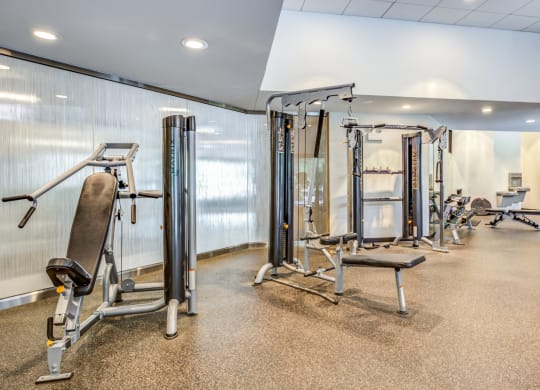 Two Level Fitness Center at Asbury Plaza, Chicago, Illinois