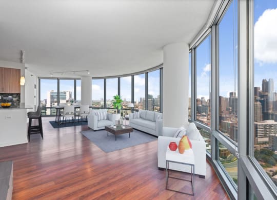 Wood Inspired Plank Flooring at Kingsbury Plaza, Illinois, 60654