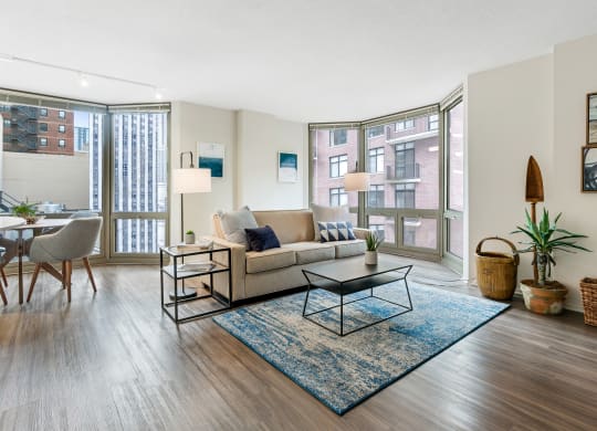 Wood Inspired Plank Flooring at Elm Street Plaza, Chicago