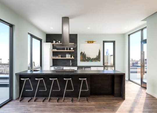 Demo Kitchen at 23rd Place Apartment, Chicago, 60654