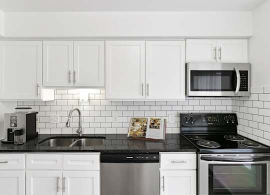 Fully Equipped Kitchen at The Village of Hyde Park, Detroit, MI, 48207