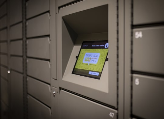 Luxor Package Locker at Twin Towers, Chicago, 60615