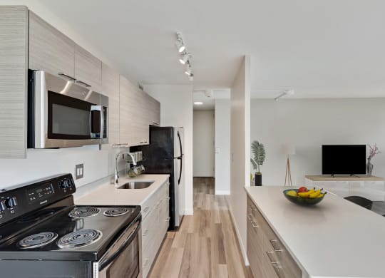 Fully Equipped Kitchen at The Pavilion, Michigan, 48207