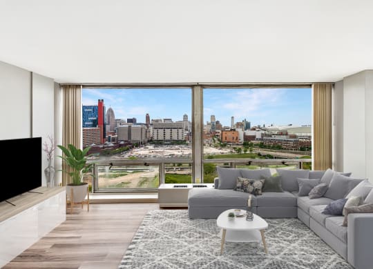 Modern Living Room at The Pavilion, Detroit, Michigan