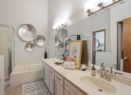 Luxurious Bathroom at Seasons Villas, Woodbury, 55125
